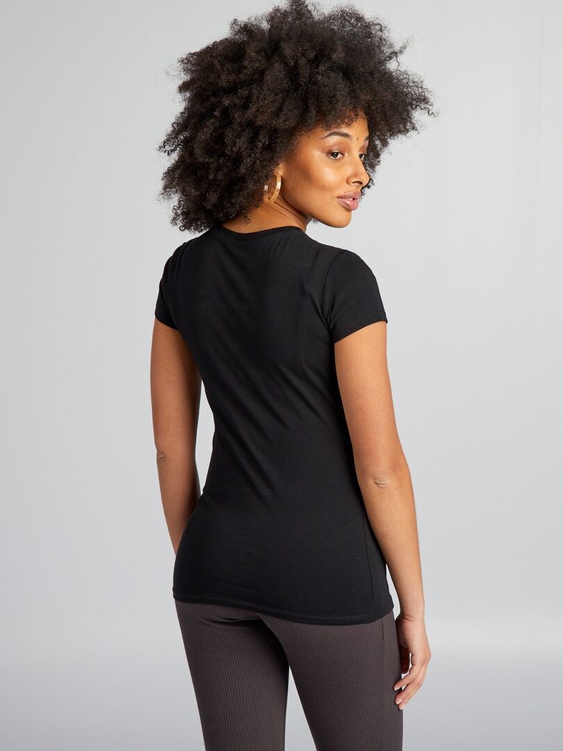 Zwangerschaps-T-shirt - zwart