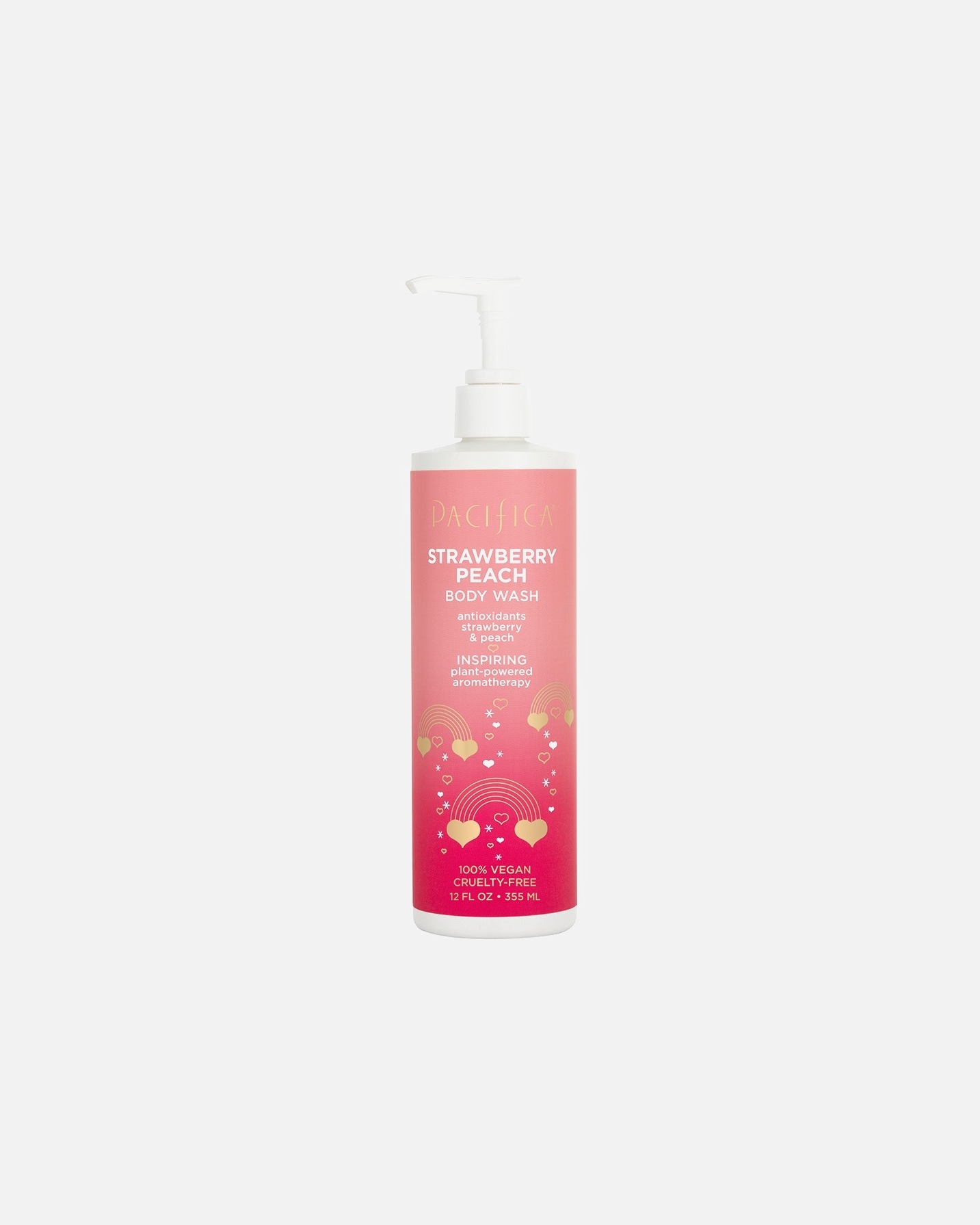 Pacifica Duschgel mit Erdbeer-Pfirsich-Duft – 355 ml