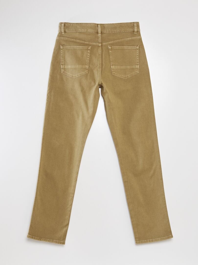 Calça jeans reta - VERDE