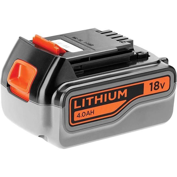 Batterie 18V 4,0Ah - BLACK+DECKER - BL4018-XJ - Noir