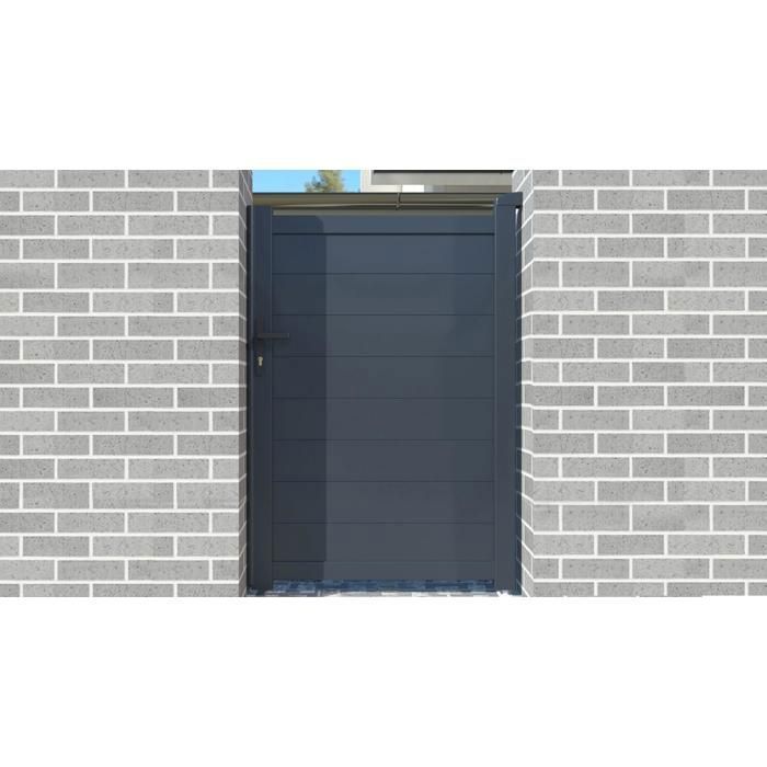 Puerta - Casanoov - EIGER - 1 m de altura (145 cm) - Aluminio - Gris