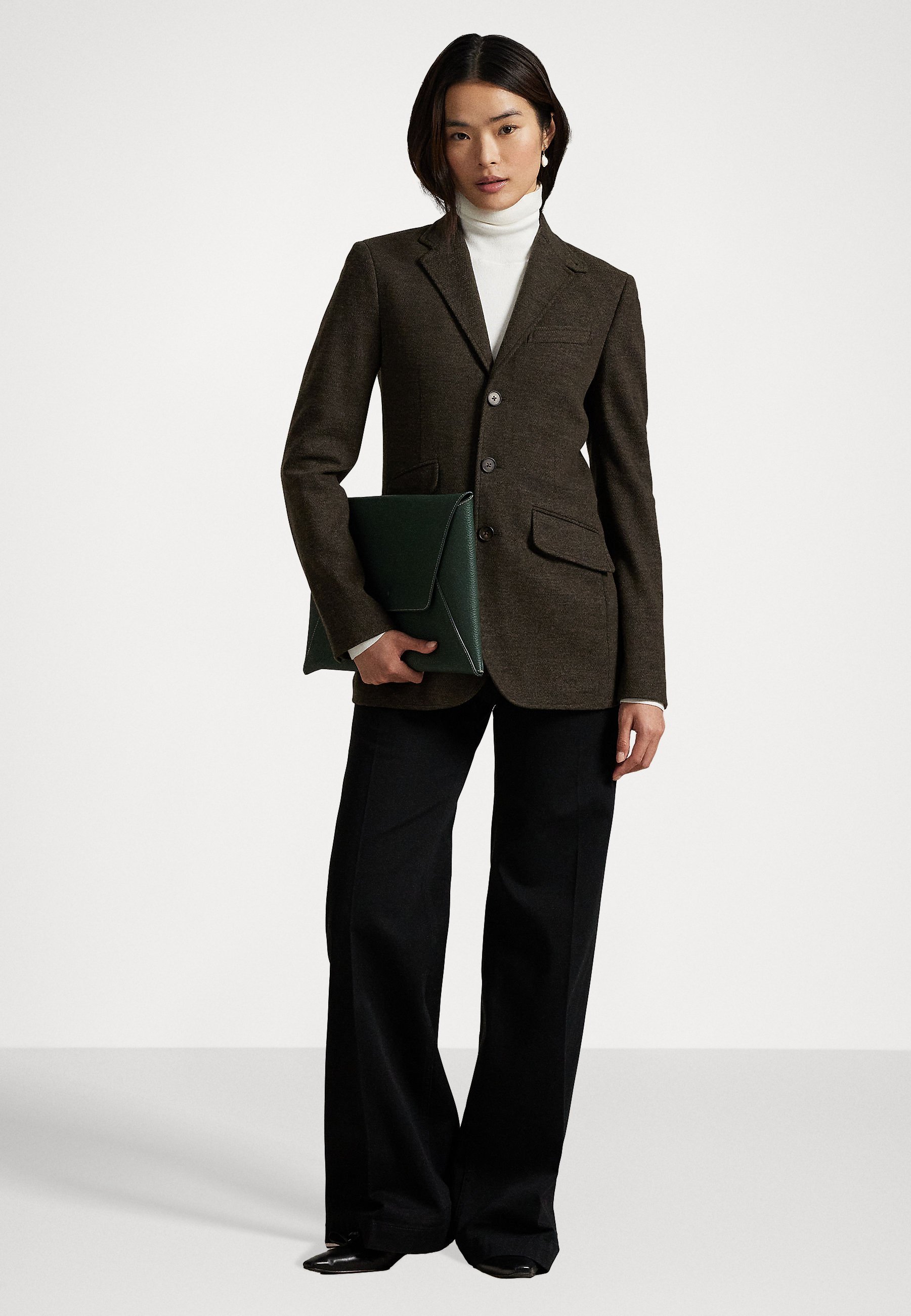 Polo Ralph Lauren Giacca in maglia jacquard a spina di pesce - Blazer - loden