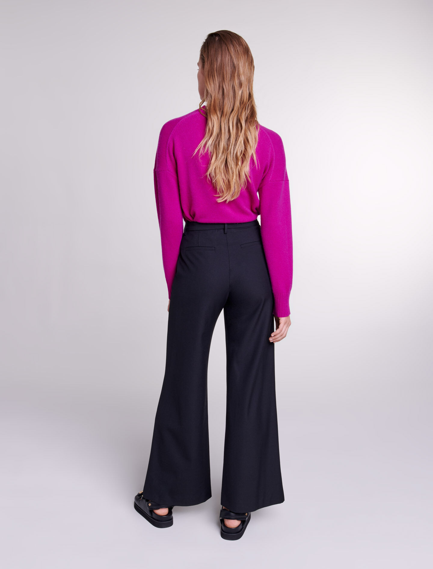 Uitlopende broek - Zwart