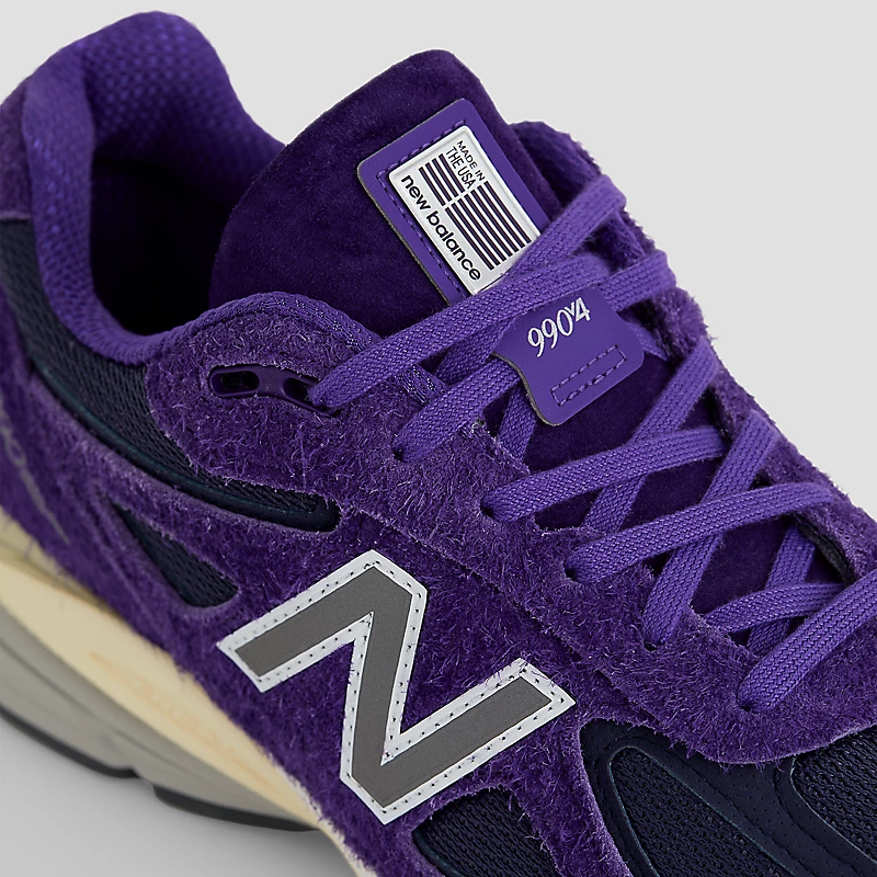 Unisex, gemaakt in de VS, 990v4 - Pruim met zilver