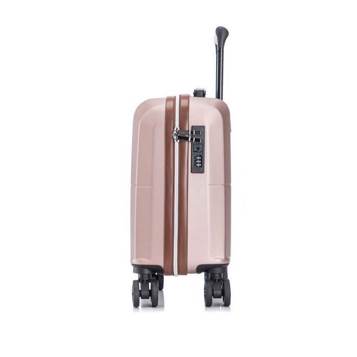 Valise Cabine - CELIMS FRANCE - Modèle 2025 - 45x36x20 cm - Rose Gold - Cadenas à combinaison