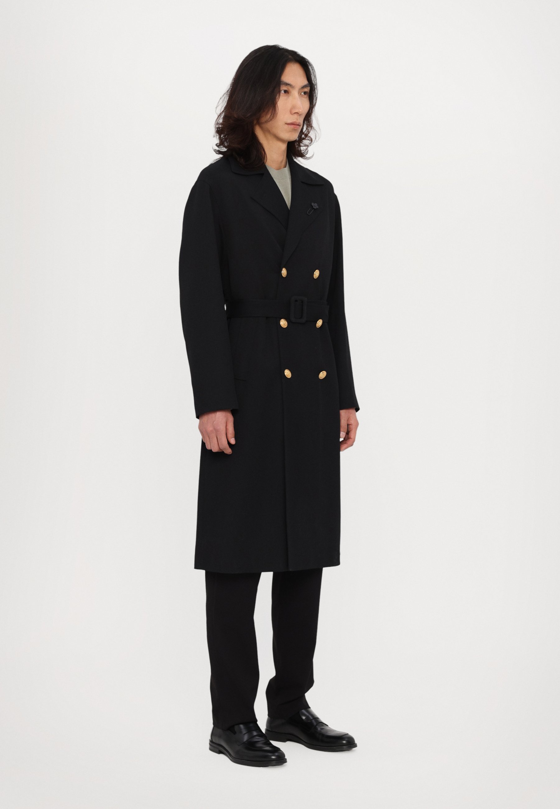 LARDINI ADRIEL COAT - Kåpe/kåpe - black