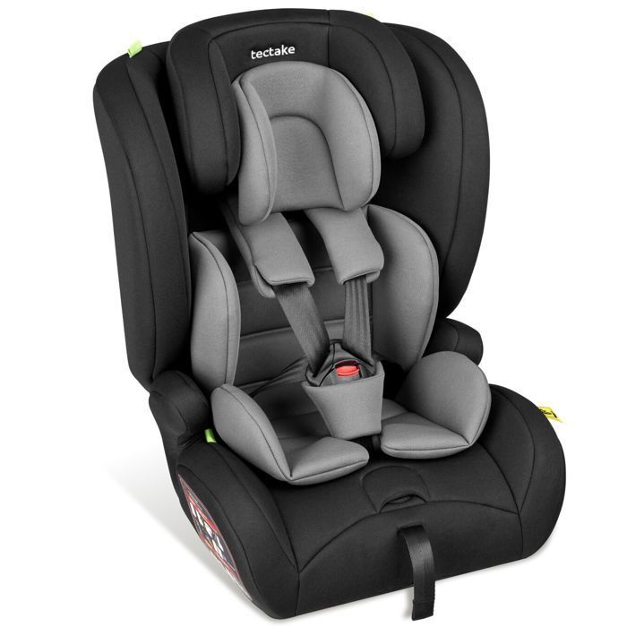 Silla de coche TECTAKE EMELY con arnés de 5 puntos, estándar i-Size y base ISOFIX.