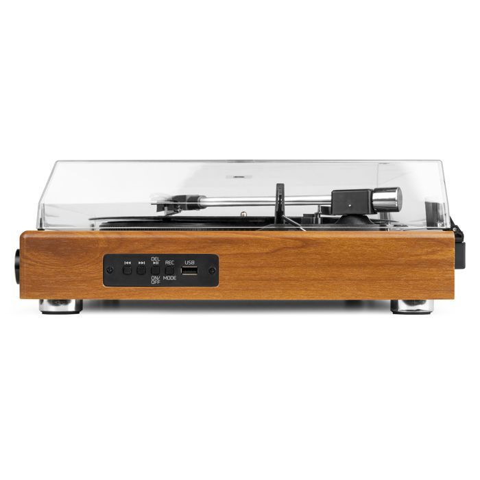 Audizio RP335 Bluetooth Turntable with 2x40W Speakers, Elegant Design, USB Playback, 3 Speeds, Recorder Function