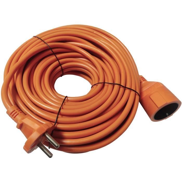 Rallonge extérieure - GAO - H05VV-F 2x1,5mm²- 50m, robuste, résistante