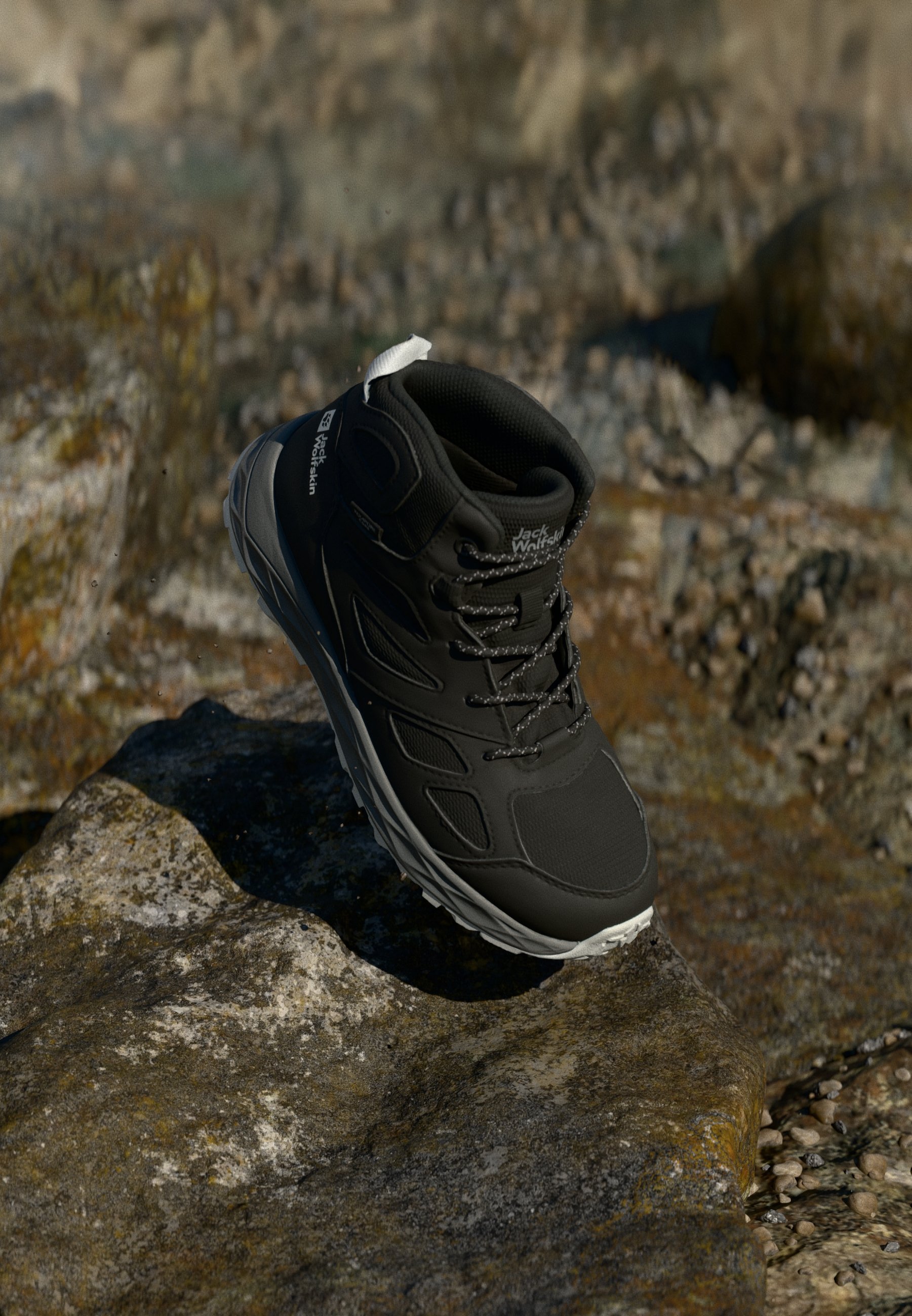 Jack Wolfskin WOODLAND 2 MID UNISEX - Wanderschuhe - Phantom