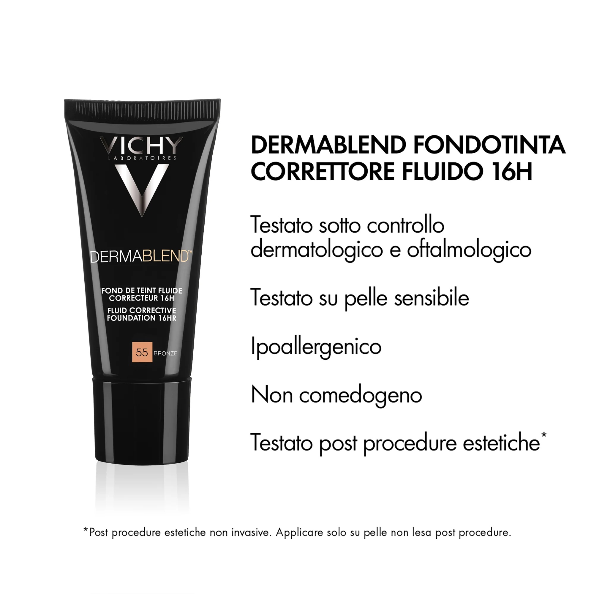VICHY Vichy Dermablend Fluid 55 Brons 30 ml