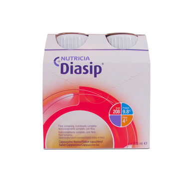 Diasip Diasip Cappuccino-smak 4 x 200 ml 4 x 200 ml