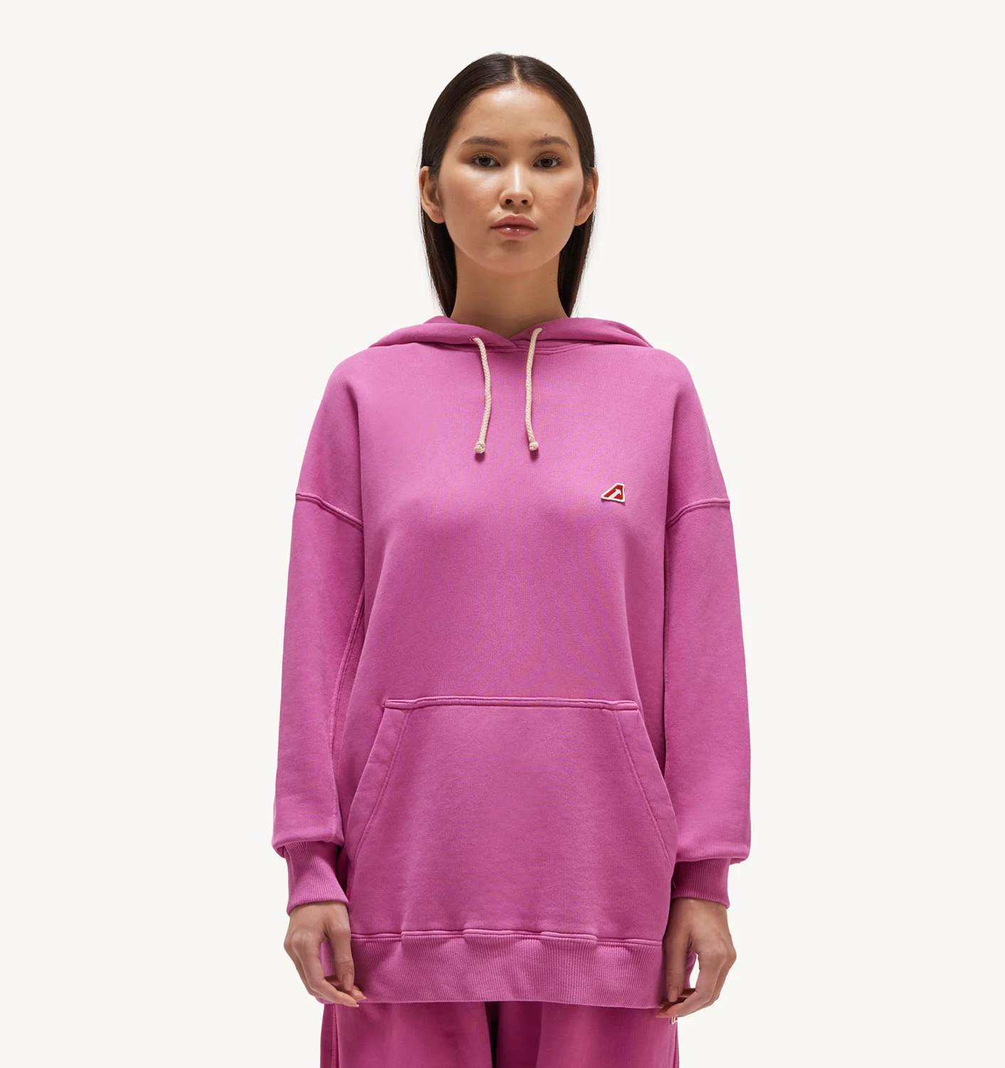 HANORAC RELAXED FUCHSIA DIN JERSEY DE BUMBAC PERIAT