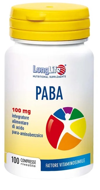 LONG LIFE LongLife Paba 100 Voedingssupplement 100 tabletten Nagels en haar