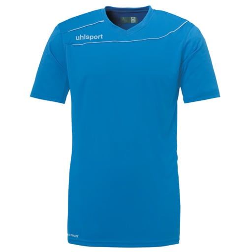  Stream 3.0 Camiseta Mc Cyan/blanco Uhlsport