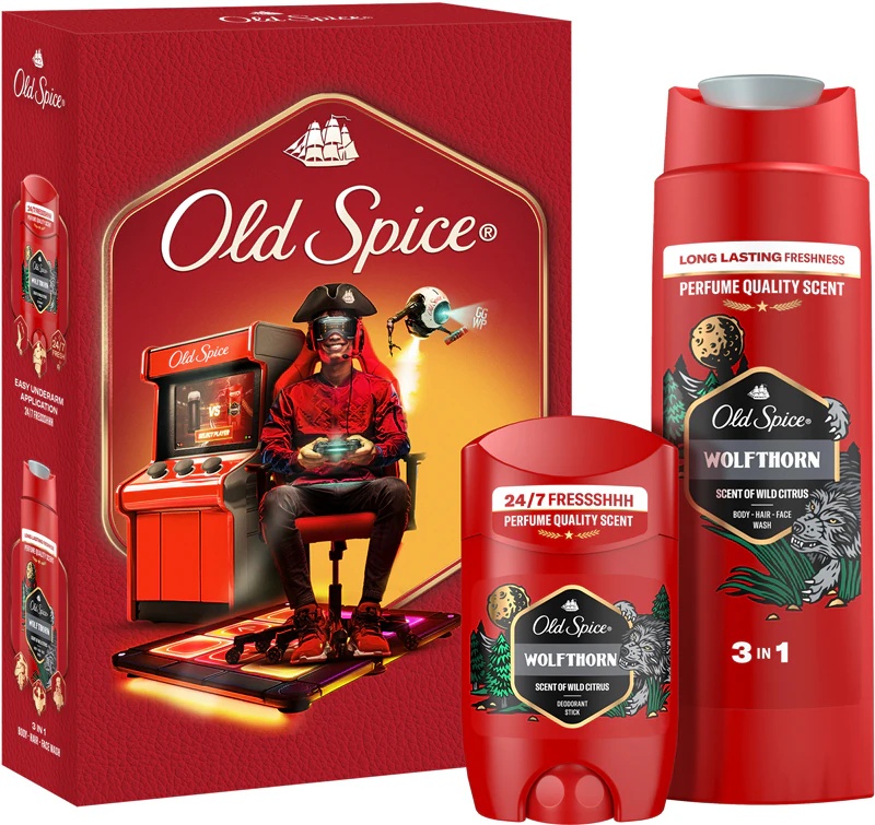 Old Spice Wolfthorn Gamer dāvanu komplekts vīriešiem