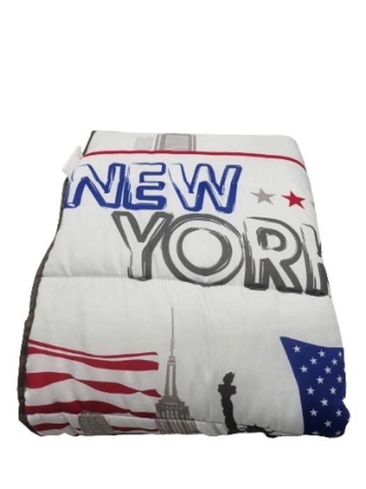 Piumino di peso medio con stampa New York - MORTREUX - 140 x 200 cm - Poliestere - Per mezza stagione