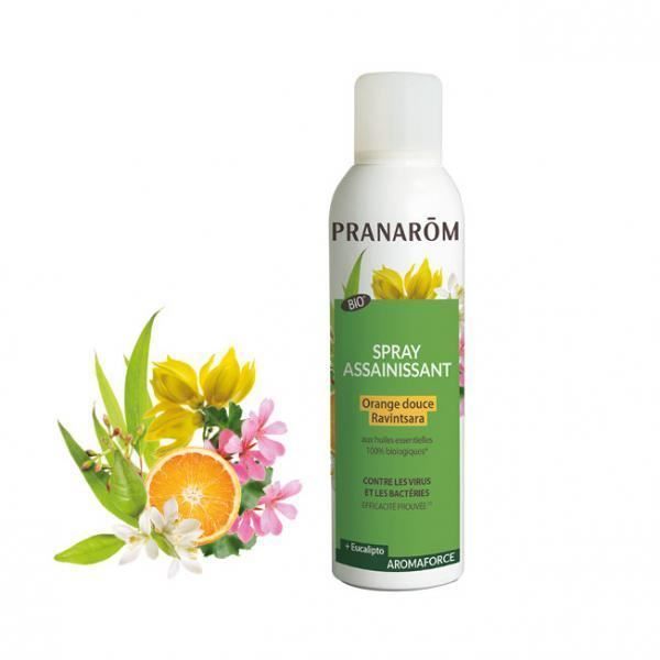 Pranarom Aromaforce Zuiverende Spray met Biologische Ravintsara en Zoete Sinaasappel 75ml
