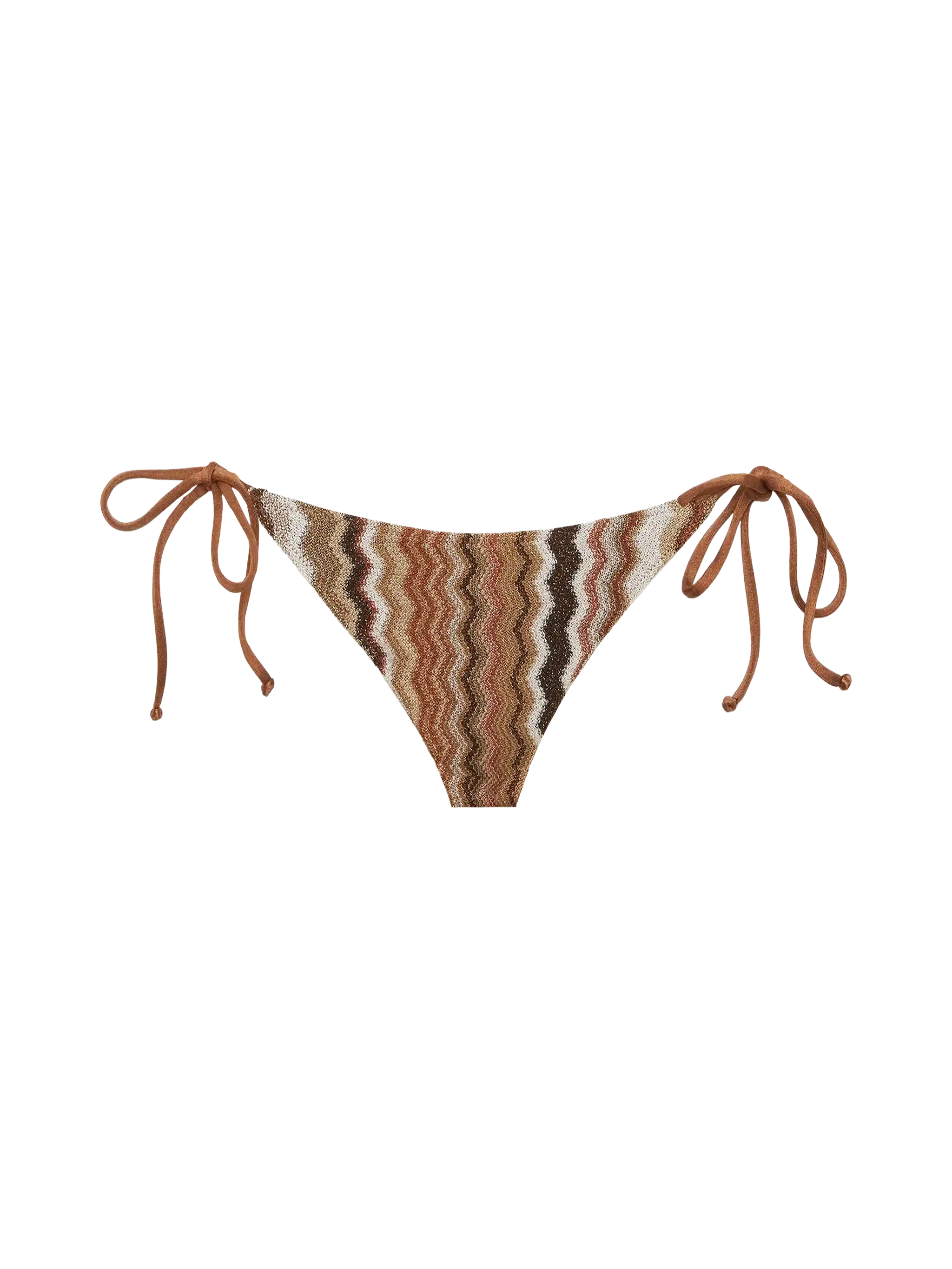 Bañador tipo slip clásico de punto raschel de Virgo con estampado ondulado.