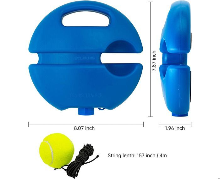 Balle de rebond pour entraîneur de tennis, équipement d'entraînement de tennis en solo, outil d'entraînement de tennis portable