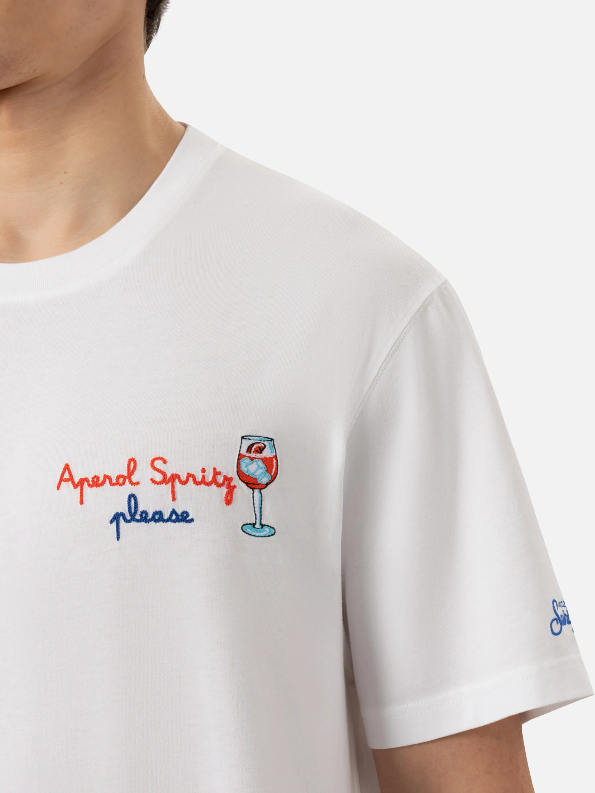 T-shirt Portofino in jersey di cotone classic fit con ricamo Aperol Sp