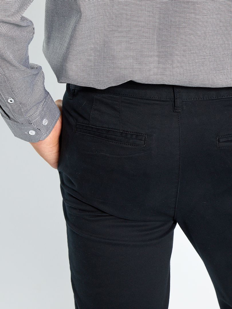 Calça chino skinny stretch - tamanho 32 - preta