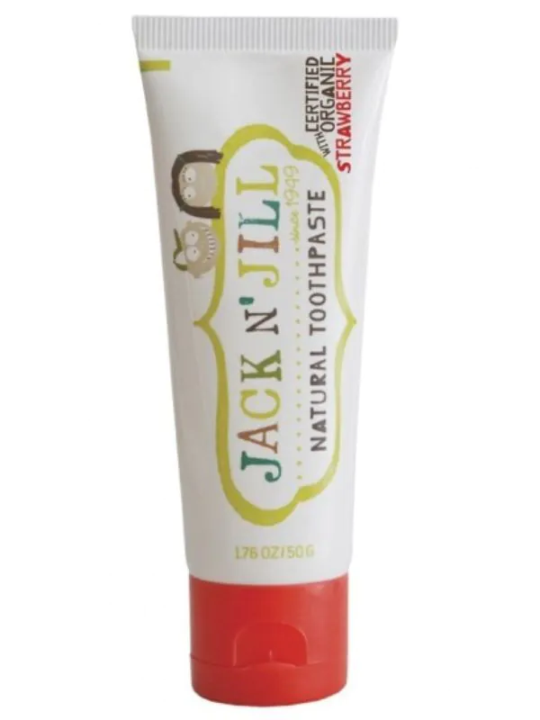Jack N Jill Naturalna Pasta do zębów Organiczna Truskawka i Xylitol