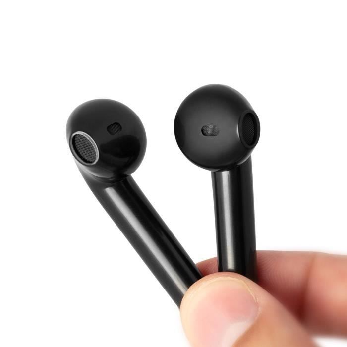 Auriculares inalámbricos STREETZ - Auténtica tecnología inalámbrica - Estuche de carga de 350 mAh - Resistentes al sudor - Negro