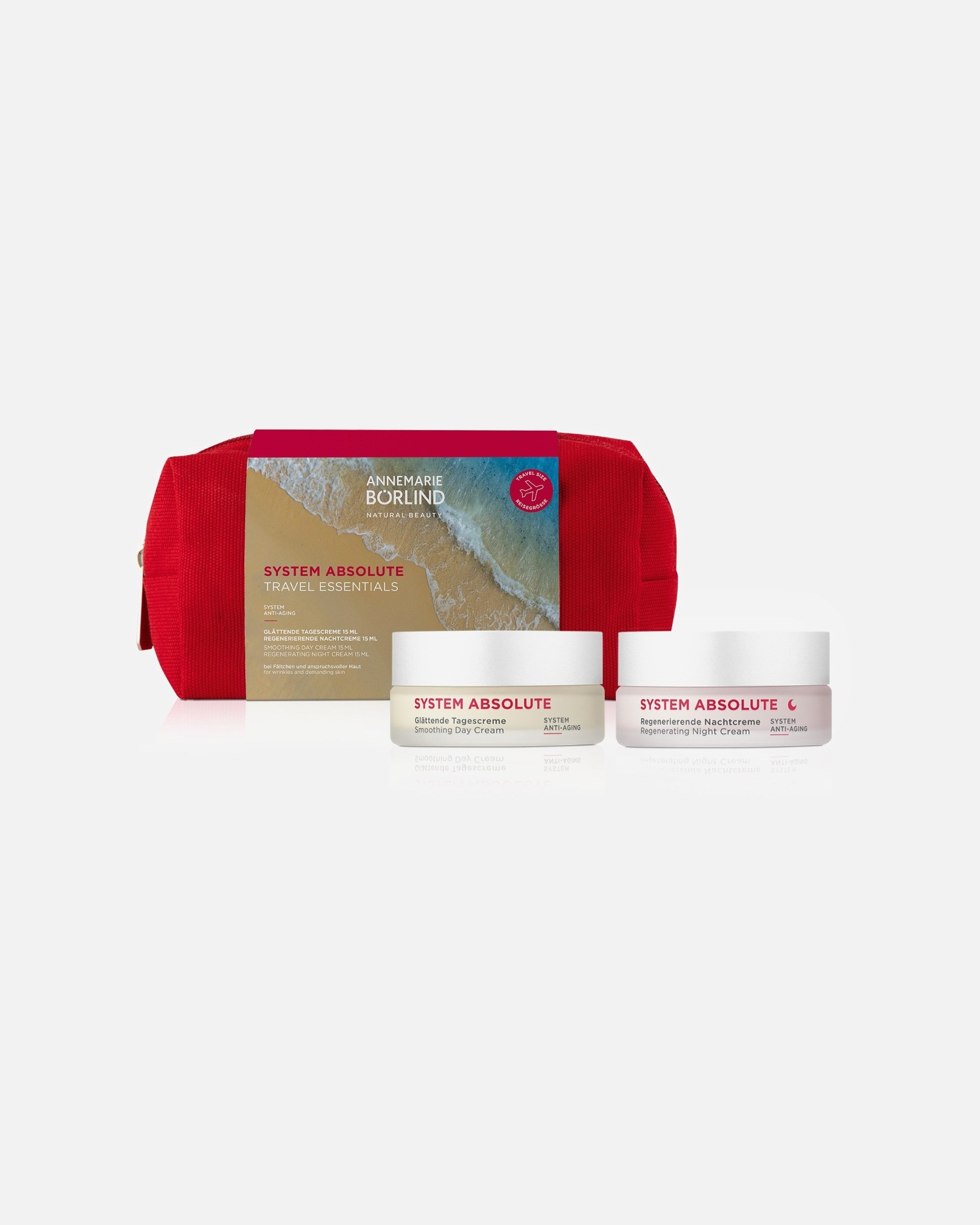 ANNEMARIE BÖRLIND sejas kopšanas komplekts SYSTEM ABSOLUTE bagātīgais komplekts TRAVEL ESSENTIALS - 1 gab.