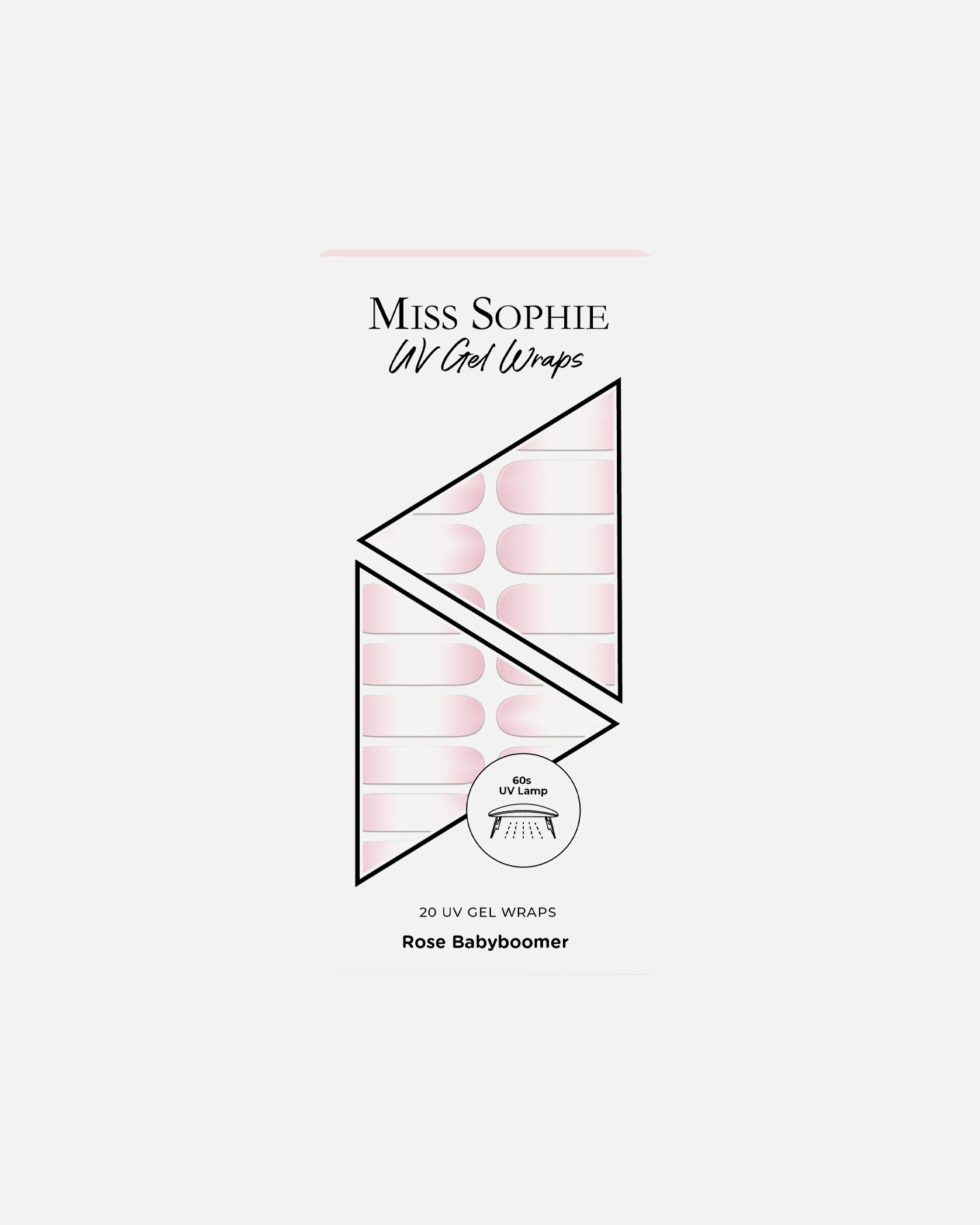 Diseño de uñas Miss Sophie: 20 láminas de gel UV – 1 unidad