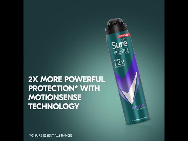 Desodorante Antitranspirante Aerosol Sure Men Nonstop Active Dry 250ml