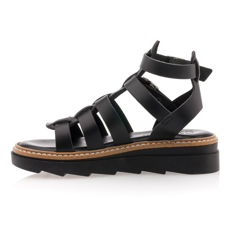  Sandali neri da bambina / Scarpe aperte in punta