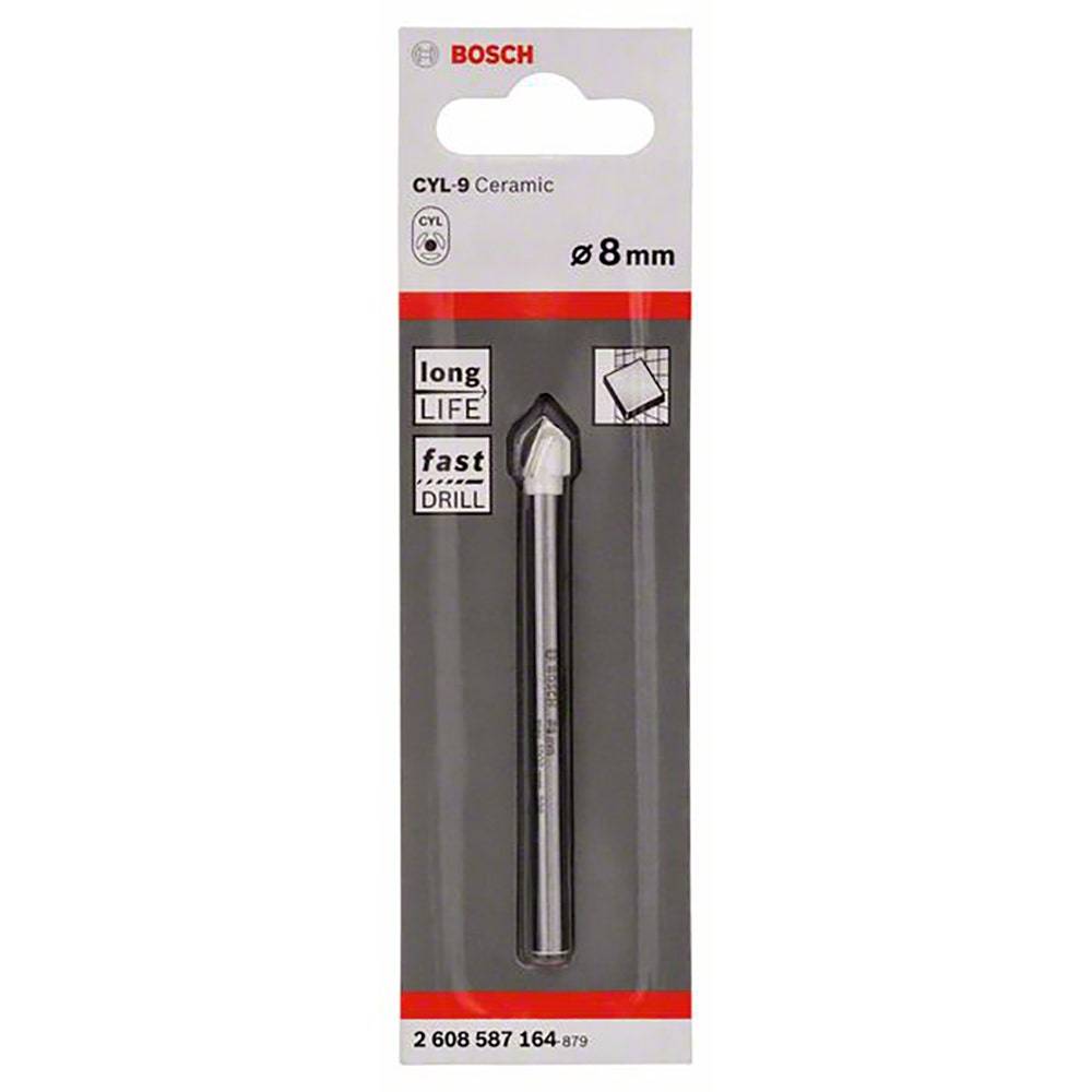 Burghiu BOSCH TCT pentru sticlă și gresie 8,0 x 80 mm - CYL-9 CERAMIC