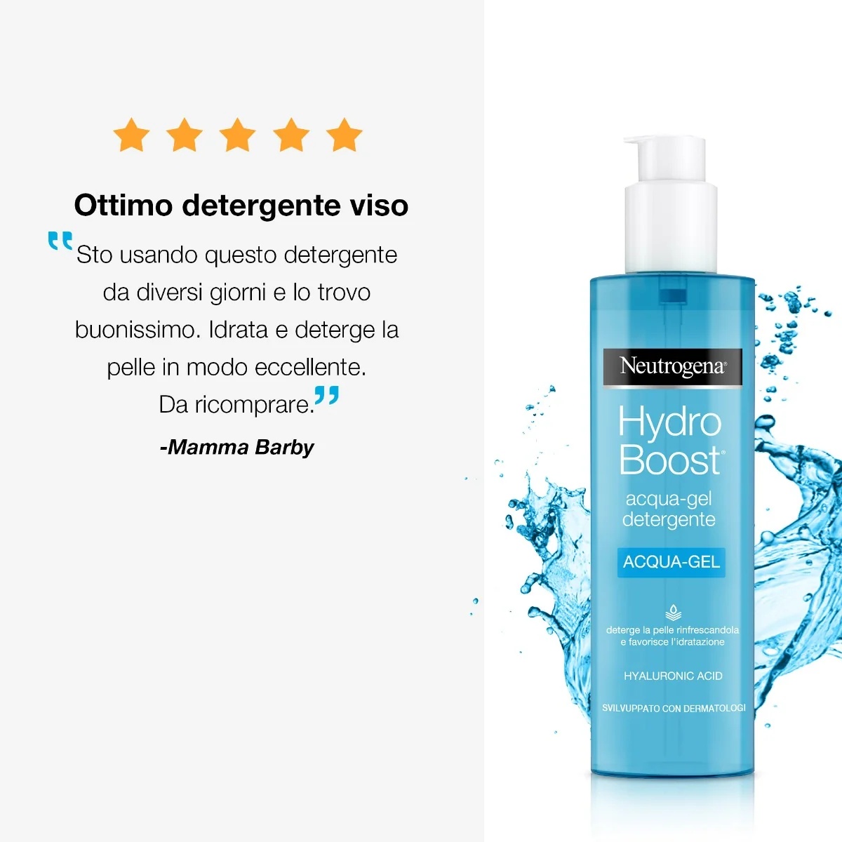 NEUTROGENA Neutrogena Hydro Boost gel limpiador facial con ácido hialurónico 200 ml