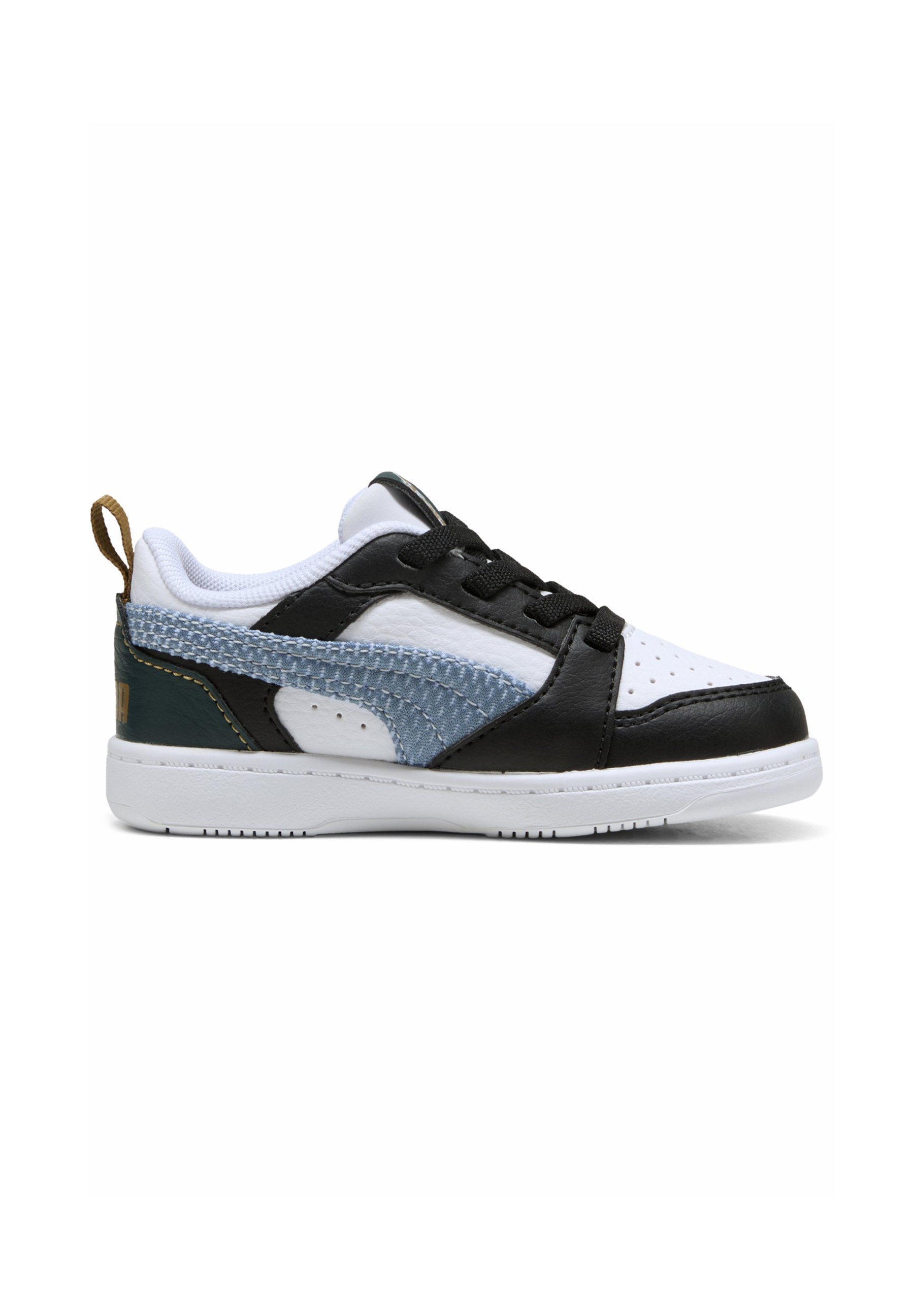 Puma REBOUND FUN SNEAKERS - Pantofi sport pentru bebeluși - black/haute tropic/green terrain