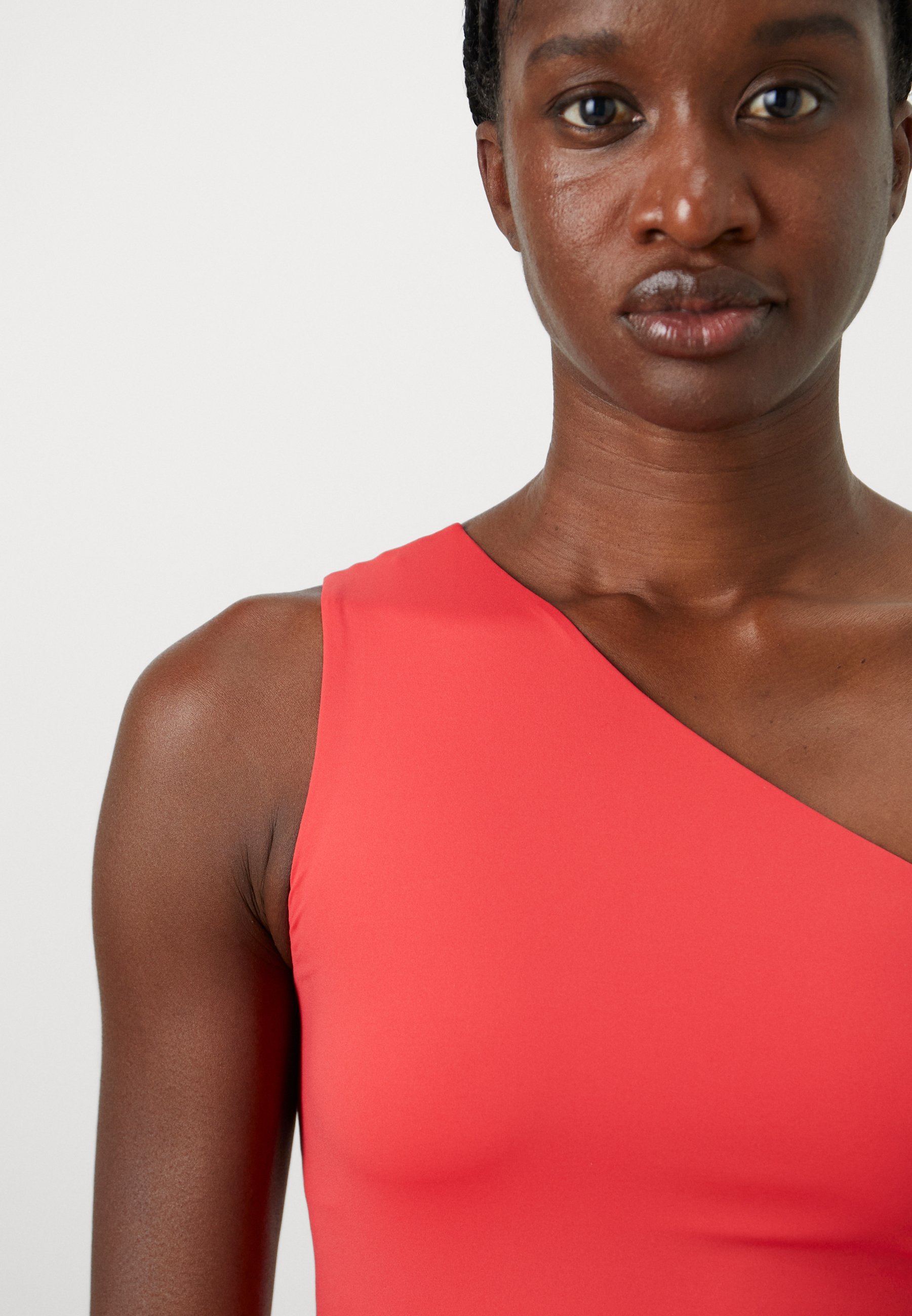 Casall Canotta con reggiseno monospalla - Top - rosso acceso