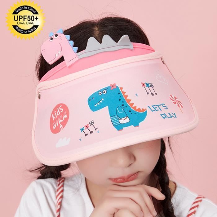 Sombreros FUNMOON para niños, sombreros de sol altos con diseño de bebé vacío y lindo conejo dinosaurio de dibujos animados, protección UV - 347141