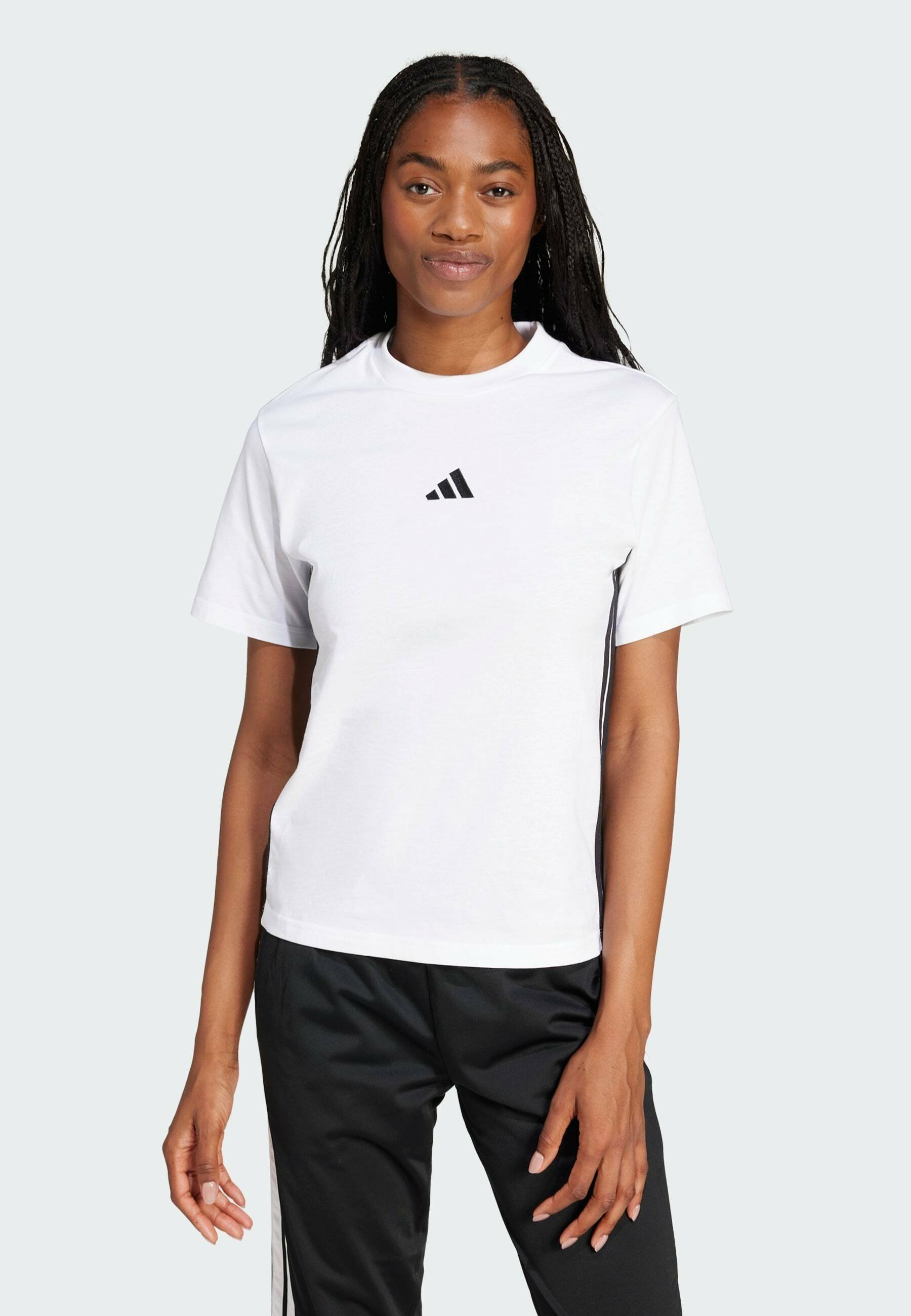 adidas Sportswear Print T-skjorte - hvit svart