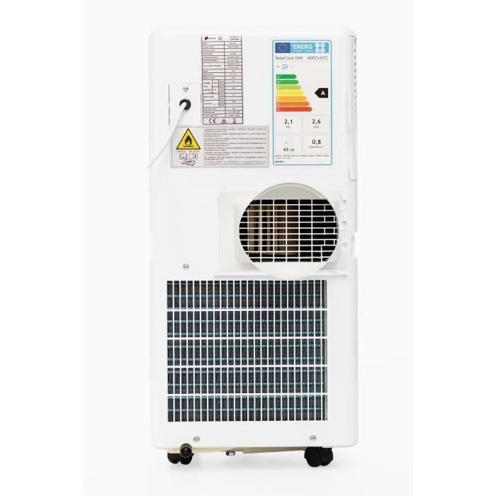 Aire acondicionado portátil de 3100 W con control remoto - 10600 BTU - Blanco - Airgreen