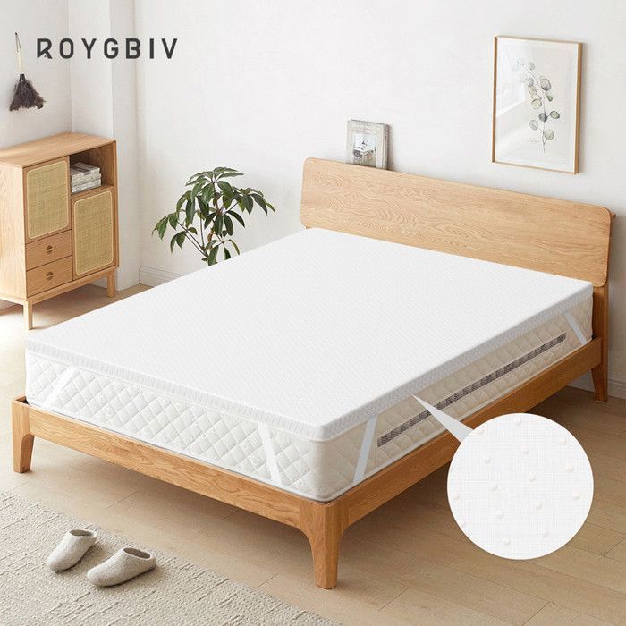 ROYGBIV Coprimaterasso in memory foam 180x200, spessore 7 cm – Comfort ergonomico, anti-affossamento, traspirante