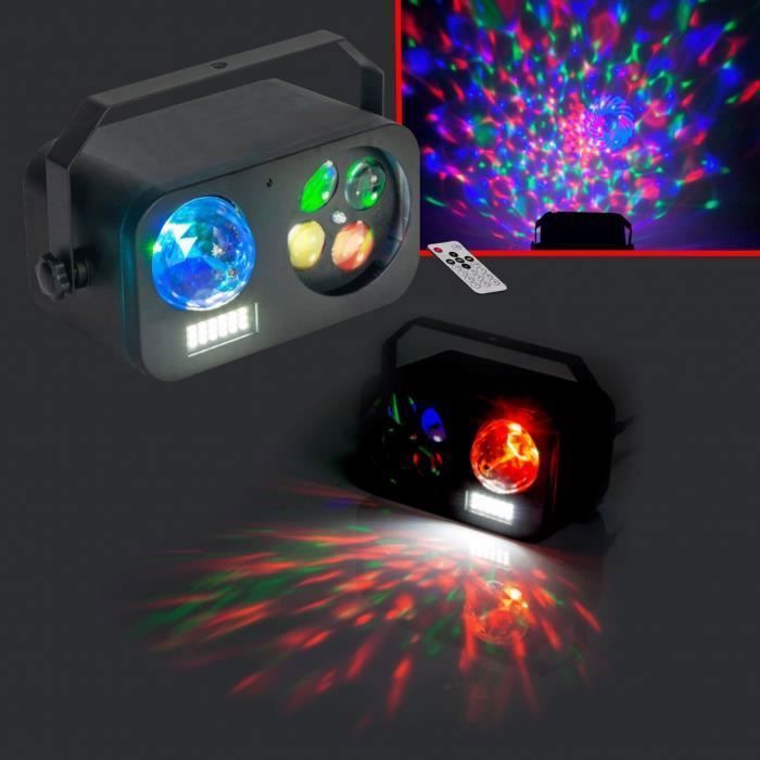 9 Powerful LED Gobo and Strobe Light Shows + 1 3M Steel Rig for PA DJ LED Sound System