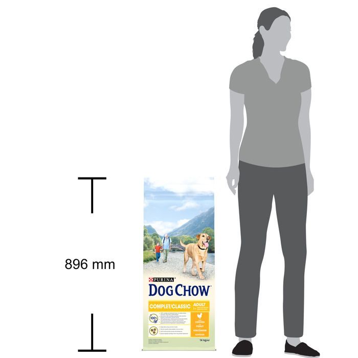 DOG CHOW Complete/Classic Hondenvoer met Kip - 14 KG - Hondenvoer voor Volwassen Honden