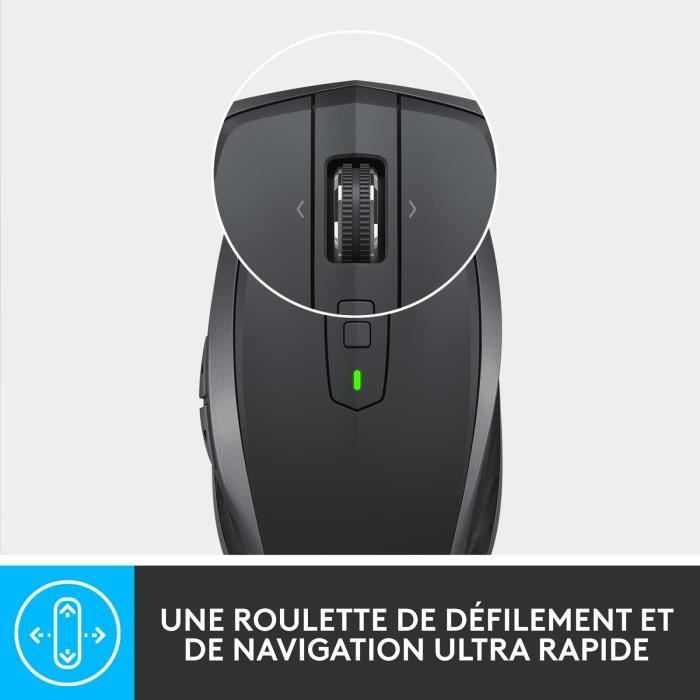 Draadloze muis - LOGITECH - MX Anywhere 2S - Zwart
