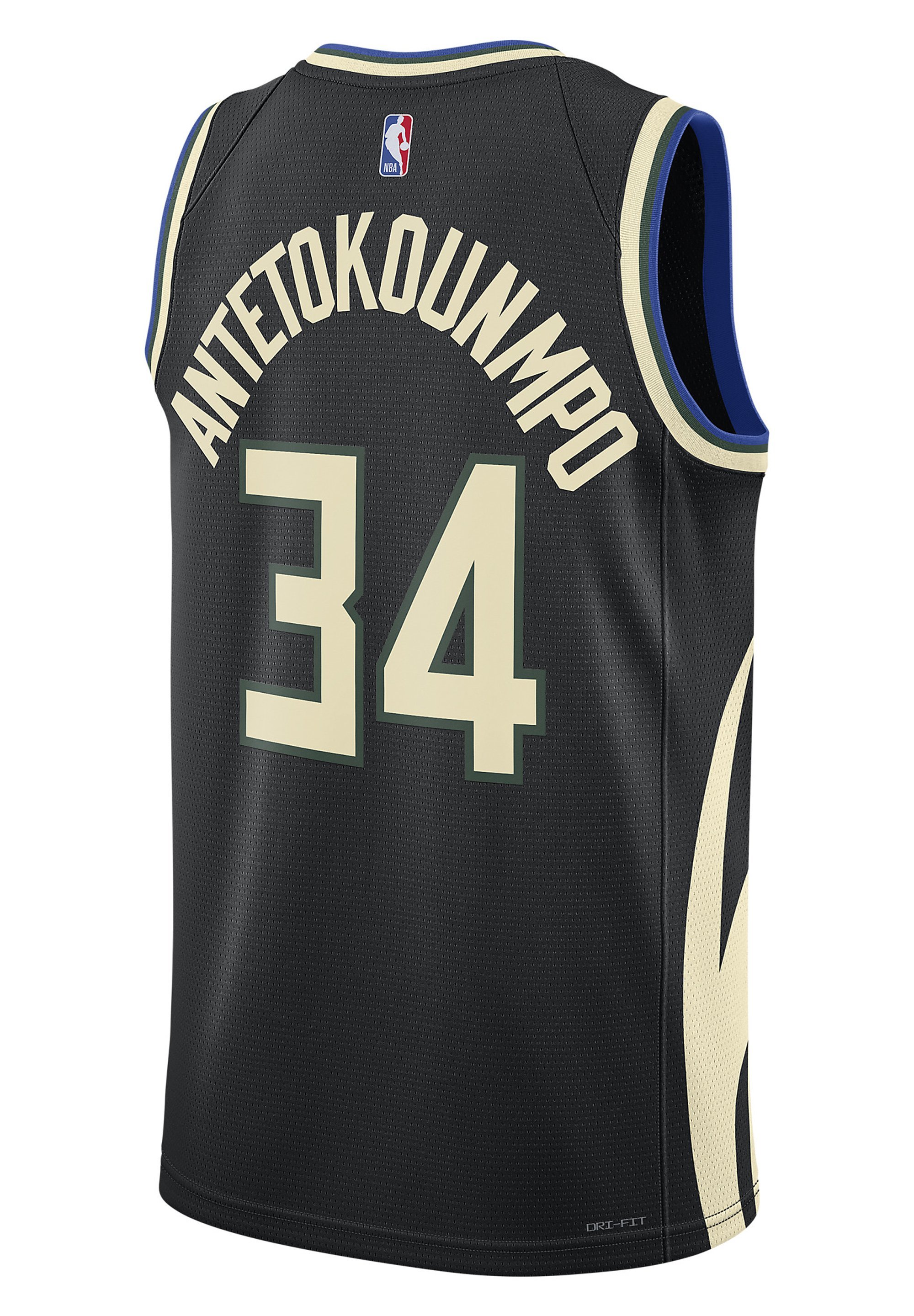 Nike Performance NBA MILWAUKEE BUCKS NBA DF SWINGMAN STATEMENT - Triko - černá/antetokounmpo g
