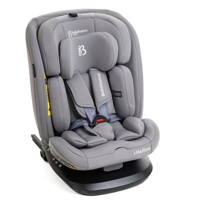BEBELISSIMO - Siège auto Isofix - pivotant 360 ° -  40-150cm - (0-36kg) - Hellios - gray -R129 i-size