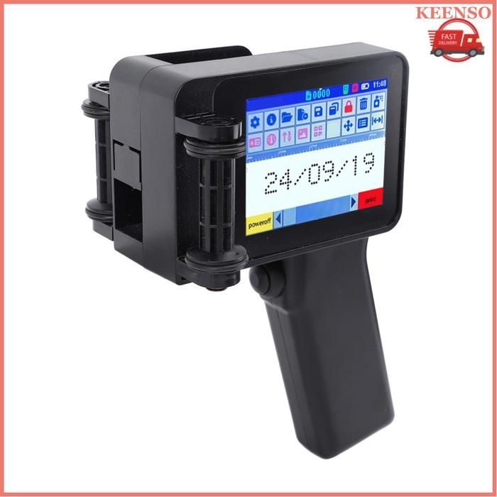 Portable Inkjet Printer Gun with 4.3-inch HD LED Touchscreen N6 Cartridge-Free 12.7mm for QR Barcodes
