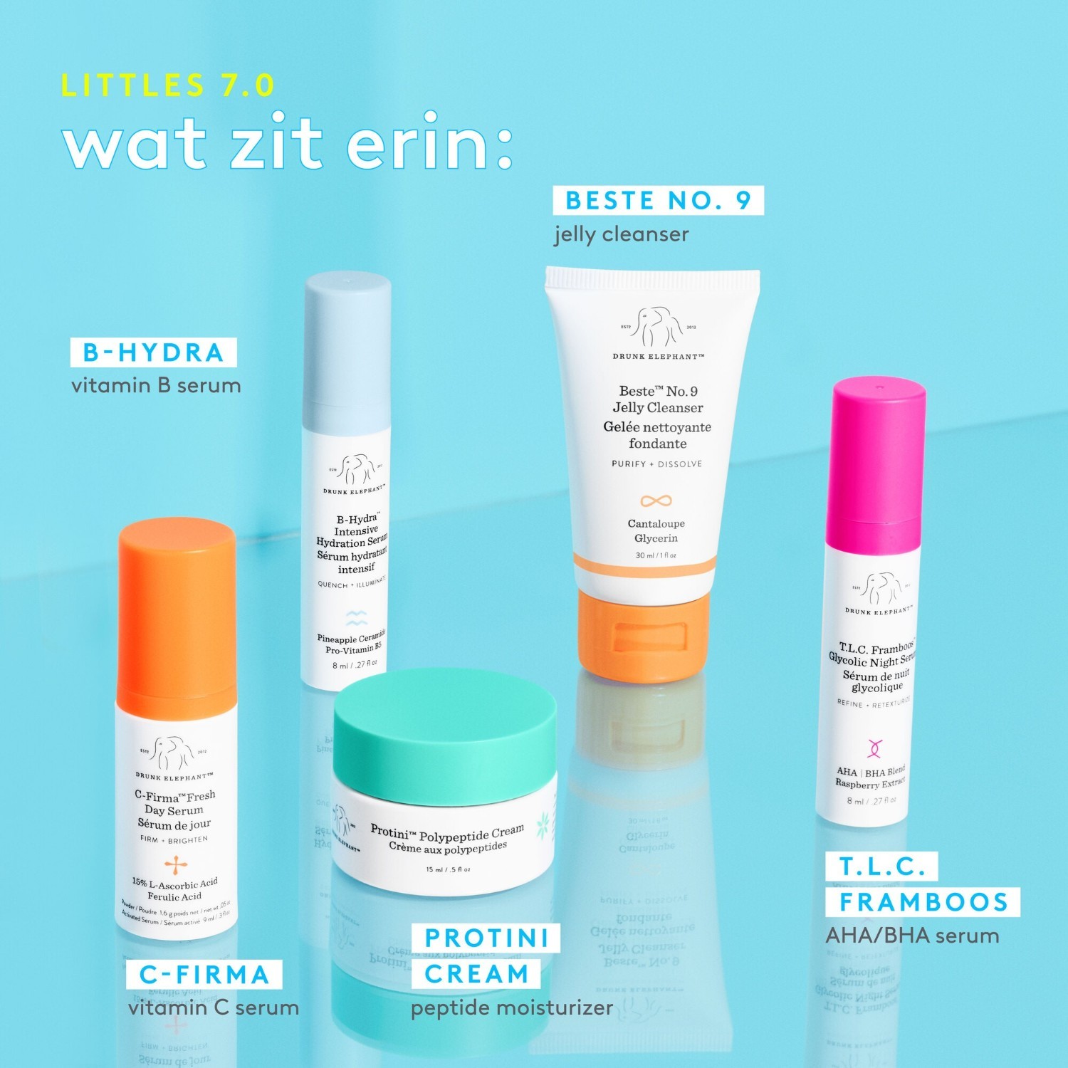 Opitý slon Gesichtspflegeset „The Littles 7.0“ – 1 kus