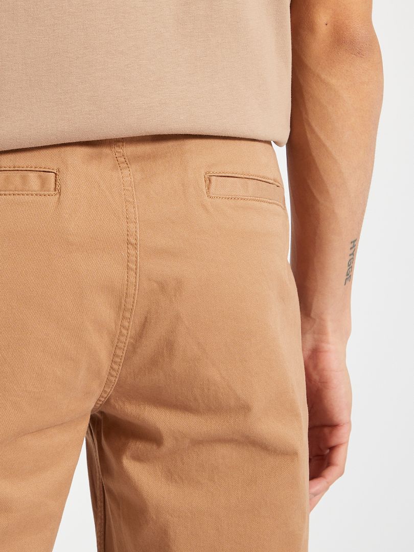 Pantalones chinos ajustados - L34 - BEIGE