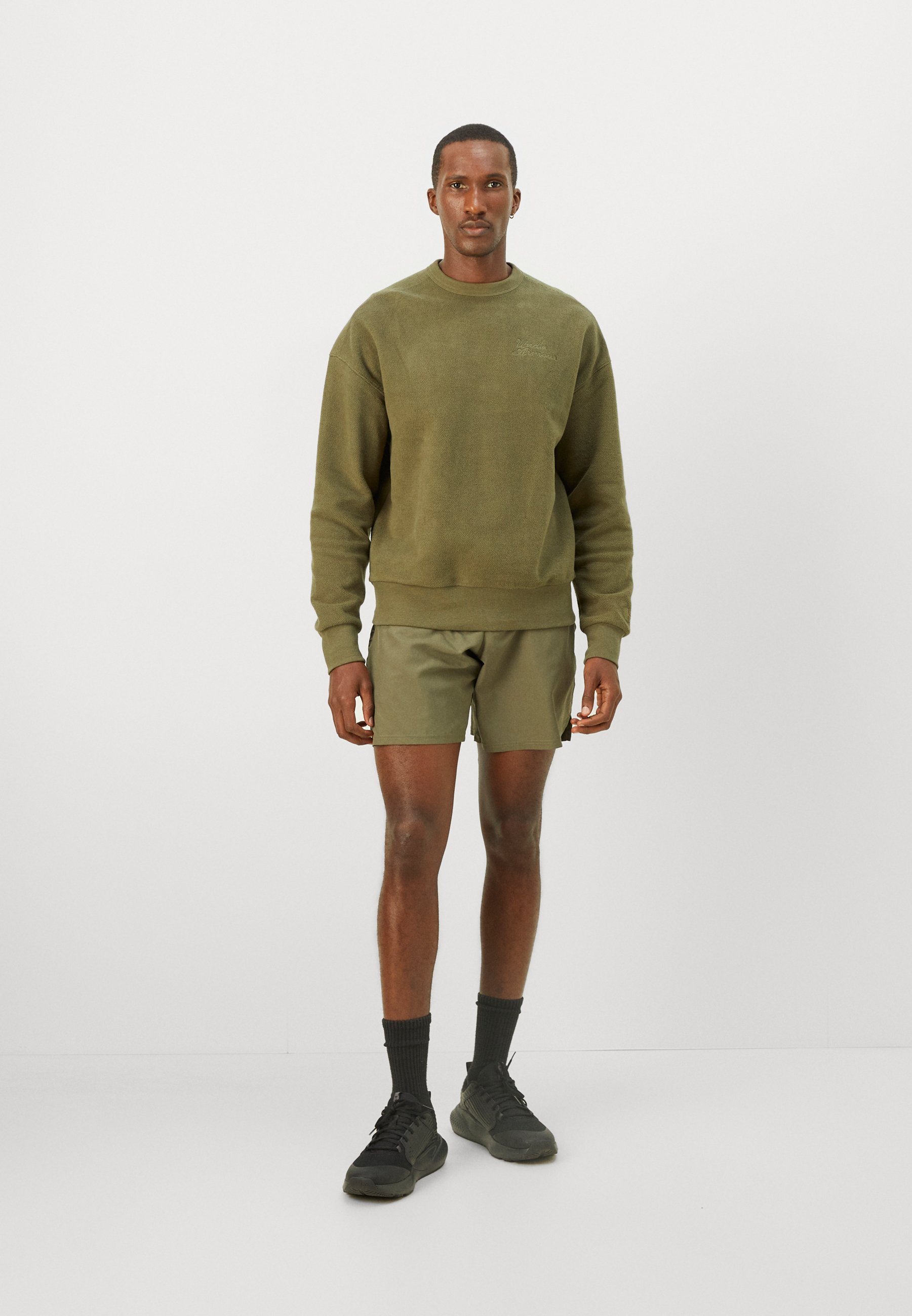 Under Armour ICON CREW - Sweatshirt - marinegroen