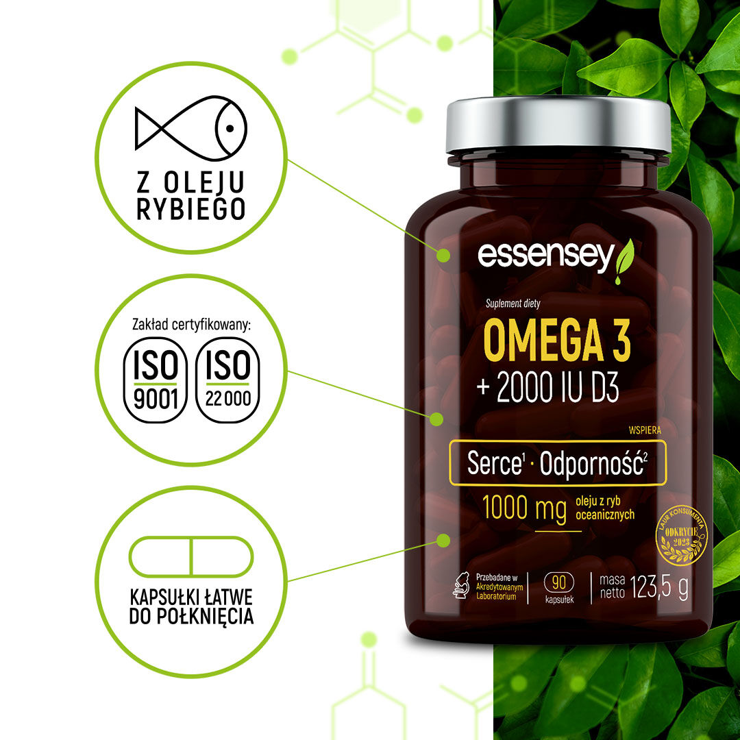 Essensey Omega3 + 2000 UI D3